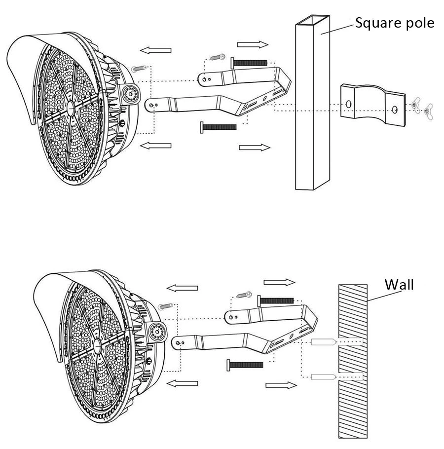 LED FLOOD LIGHT installation
